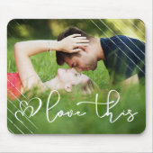 Liebe | Modernes Urban Lässig Script Foto Mousepad (Vorne)