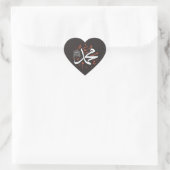 Liebe Mohammad Herz-Aufkleber (Tasche)