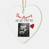 Liebe Mommy kann nicht warten, Sie zu treffen! Ker Keramik Ornament (Links)