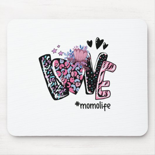 Liebe Momo Life bunt - Halloween-Geschenke Mousepad (Vorne)