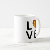 Liebe - Mongolei Kaffeetasse (VorderseiteRechts)