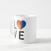Liebe - Mongolei Kaffeetasse (Vorderseite Links)