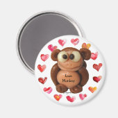 Liebe Monkey - Personalisierte Magnete - Neuheit G Magnet (Vorderseite/Rückseite)
