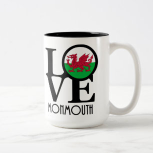 LIEBE Monmouth Wales 15oz Zweifarbige Tasse