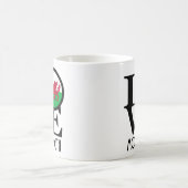 LIEBE Monmouth Wales Kaffeetasse (Mittel)