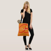 Liebe monogramm orange tasche (Am Model)
