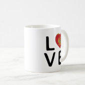 Liebe - Montenegro - Flagge Kaffeetasse (VorderseiteRechts)