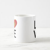 Liebe - Montenegro - Flagge Kaffeetasse (Mittel)