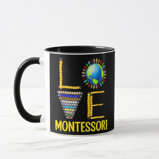 Liebe Montessori Lehrer Montessori Bildung Zurück Tasse (Links)