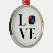 Liebe | Montessori | Trinomial cube Ornament Aus Metall (Rechts)