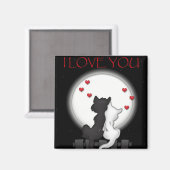 Liebe Moon Magnet (Vorderseite/Rückseite)