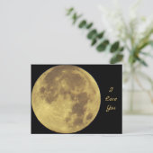 Liebe Moon Postkarte (Stehend Vorderseite)