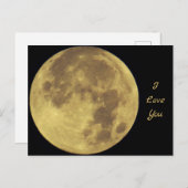 Liebe Moon Postkarte (Vorne/Hinten)