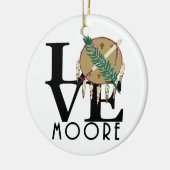 LIEBE Moore Oklahoma Keramik Ornament (Links)