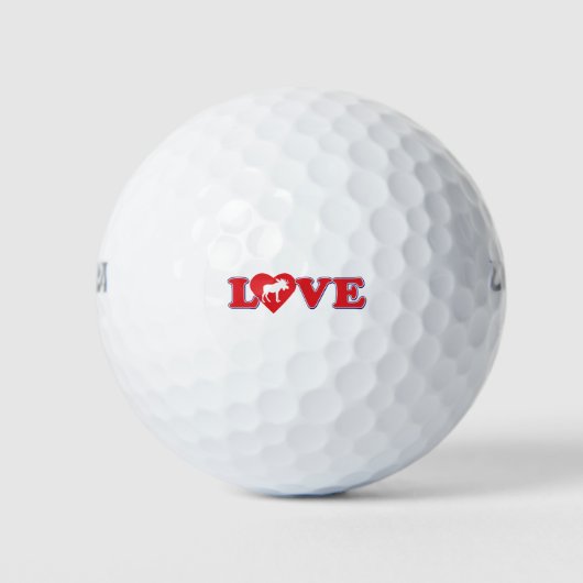 LIEBE-MOOSE GOLFBALL (Vorderseite)