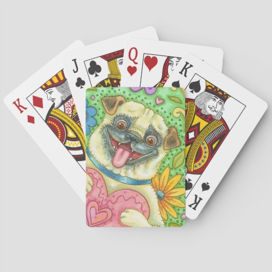 Liebe MOPS DOG PLAYCARDS Poker Spielkarten (Rückseite)