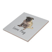 Liebe Mops Fliese (Seite)