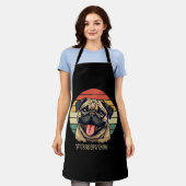 Liebe Mops Forever - Niedlicher Mops Lover Design Schürze (Getragen)