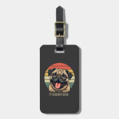 Liebe Mops für immer � Süßes Mops-Fan-Design Gepäckanhänger (Vorderseite vertikal)