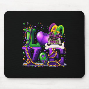Liebe Mops Hunde Karneval Maske Hund Lover Women M Mousepad