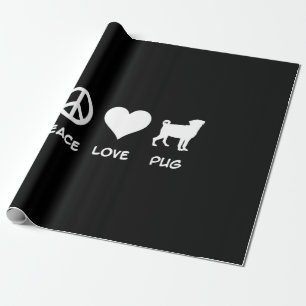 Liebe Mops Mops Dog Lovers Gift Geschenkpapier