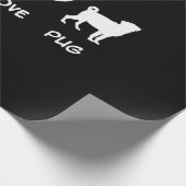 Liebe Mops | Mops Dog Lovers Gift Geschenkpapier (Ecke)