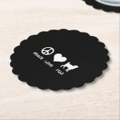 Liebe Mops | Mops Dog Lovers Gift Untersetzer (angewinkelt)