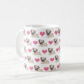 Liebe-Mops-Tasse Kaffeetasse (Vorderseite Links)