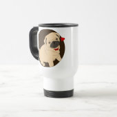 Liebe-Mops-Tasse Reisebecher (Vorderseite Links)