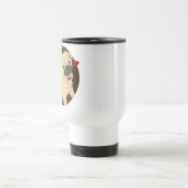 Liebe-Mops-Tasse Reisebecher (Mittel)