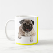 Liebe Mops Welpe Dog Kaffee Cup Tasse (Links)