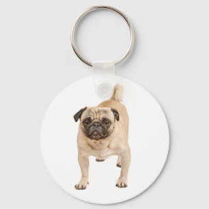 Liebe Mops Welpe Hund Schlüsselanhänger