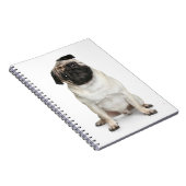 Liebe Mops Welpen-Dock-White-Notebook / Journal Notizblock (Rechte Seite)