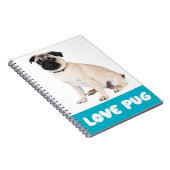 Liebe Mops Welpen-DockingNotebook / Journal Notizblock (Rechte Seite)