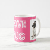 Liebe Mops Welpen Hund Kaffee Tasse (VorderseiteRechts)