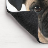 Liebe Mops Welpen Hund mit Herzmuskel Mousepad (Ecke)