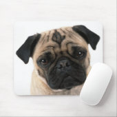 Liebe Mops Welpen Hund mit Herzmuskel Mousepad (Mit Mouse)