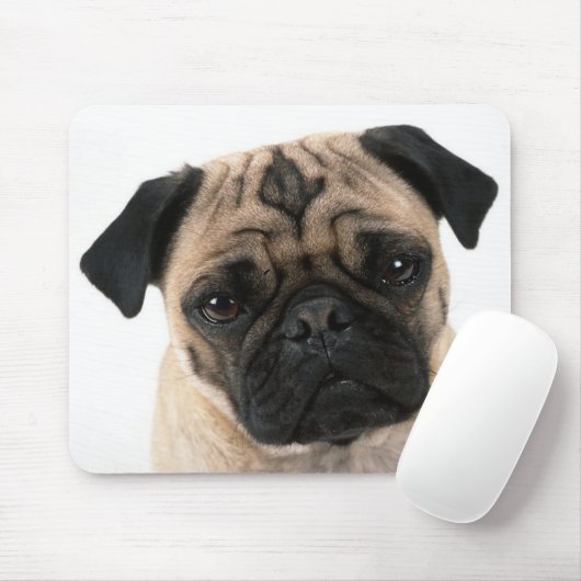 Liebe Mops Welpen Hund mit Herzmuskel Mousepad (Mit Mouse)