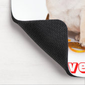 Liebe-Möpsen, Mops Welpen-Hund in einem Geschenkbe Mousepad (Ecke)