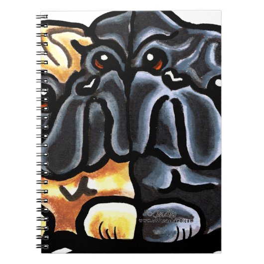 Liebe Möpsen Notizblock (Vorderseite)