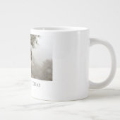 Liebe Morning Brew: Personalisierte Hochzeitsstimm Jumbo-Tasse (Rechts)