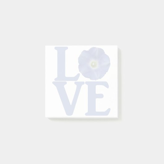 Liebe Morning Glory Classic Post-it Klebezettel (Vorderseite)