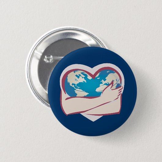 Liebe Mother Earth Button (Vorne & Hinten)