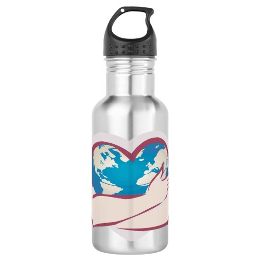 Liebe Mother Earth Edelstahlflasche (Vorderseite)