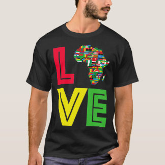 Liebe Motherland Africa Map T-Shirt