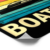 Liebe Motorboot Boot Kapitän Ponton See Poster (Ecke)