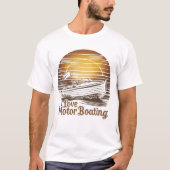 Liebe Motorboot: Ein Zuneigung-Boot T-Shirt (Vorderseite)