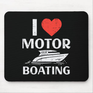 Liebe Motorboot Spaß B Mousepad
