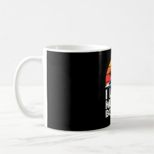 Liebe Motorbootfahren Vintage-Sonnenuntergang-Spee Kaffeetasse