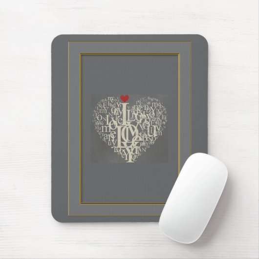 Liebe Mouse Pad Mousepad (Mit Mouse)